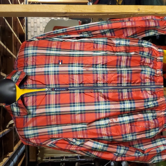 Tommy Hilfiger Other - Vintage 90's y2k tommy Hilfiger windbreaker jacket, Mens large, plaid